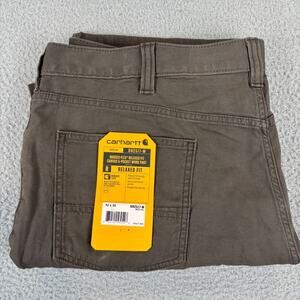 Carhartt Mens Rugged Flex 42x30 BN2517-M Relaxed Fit Canvas 5 Pocket Work Pant
